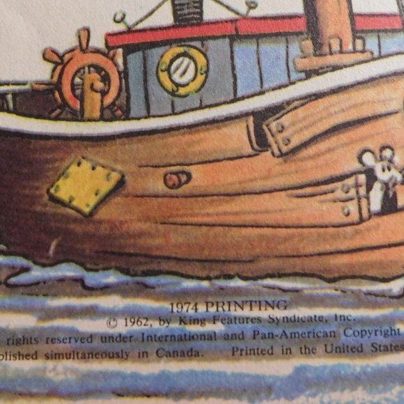 Vintage POPEYE'S BIG SURPRISE Book 1974 Wonder Books - Picture 4 of 5